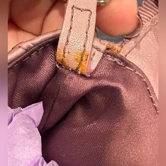 COACH MADISON AMANDA SATIN LAVENDER LARGE PURSE BAG CLUTCH
WRISTLET - Picture 16 of 16